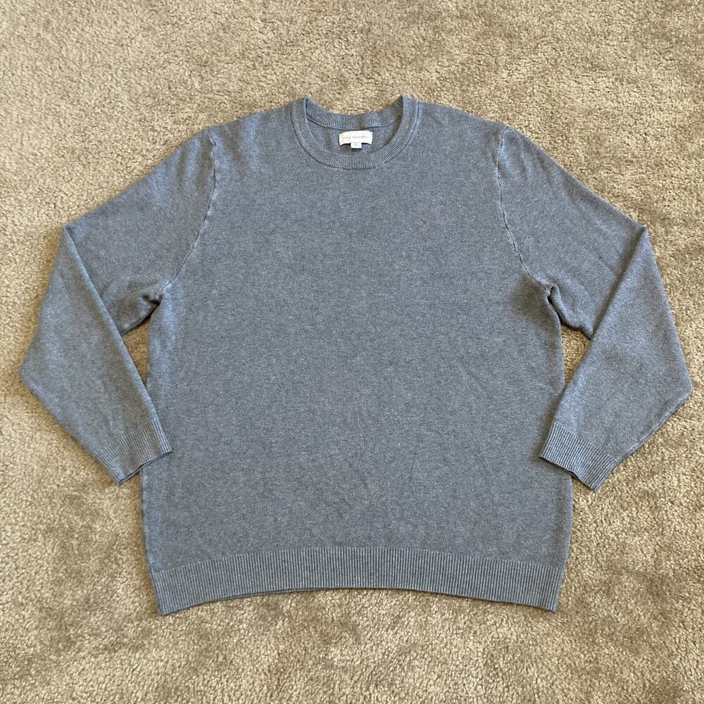 Free Assembly Men's Size XL Sweater -Stone Gray -Soft Stretchy Lenzing Pullover